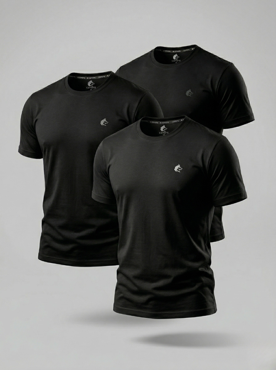 KIT 3 Camisetas Suedine Premium COYOTE
