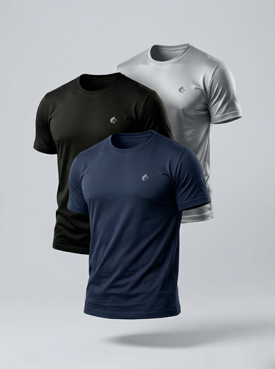 KIT 3 Camisetas Suedine Premium COYOTE